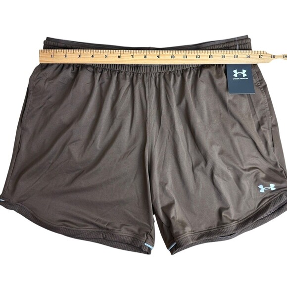Under Armour Women's Knit Training Shorts Mid Length Size L Brown - Picture 8 of 10